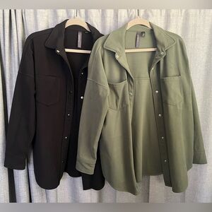 Mondetta fleece jacket women’s size medium button up bundle